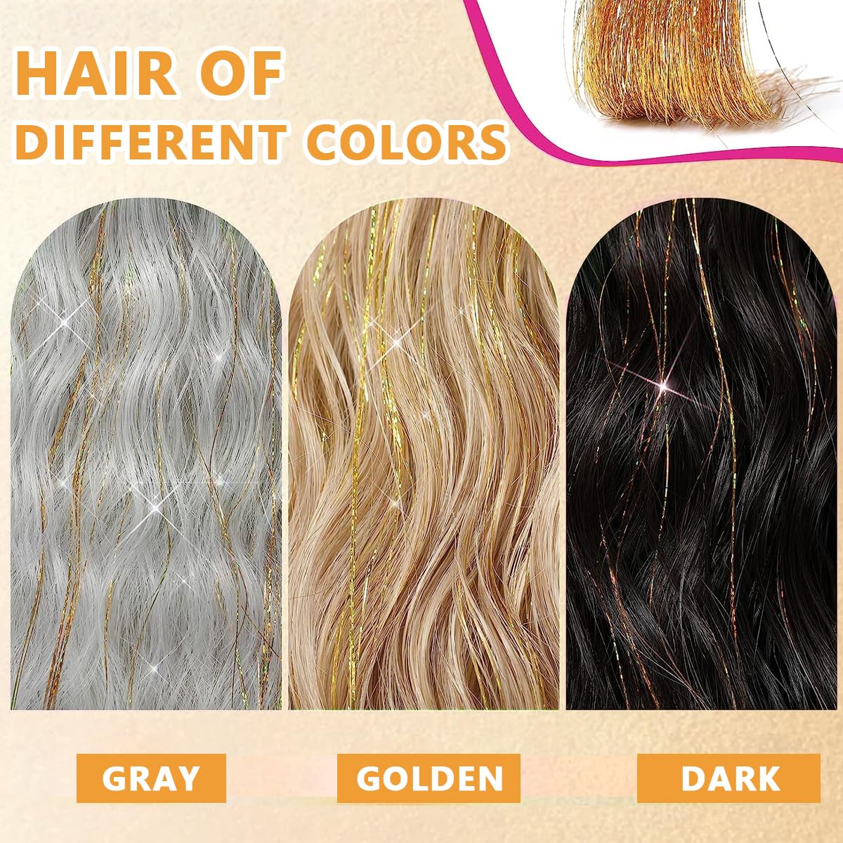Heat Resistant Fairy Hair Glitter Kit for Women