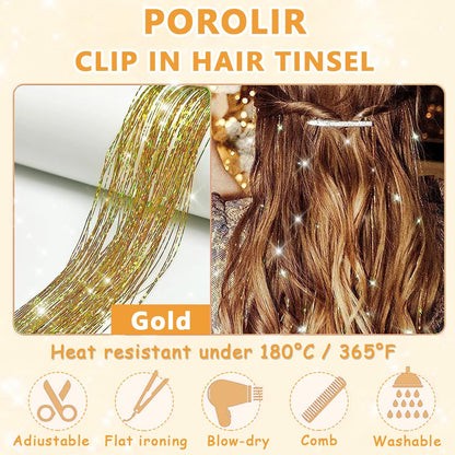 Heat Resistant Fairy Hair Glitter Kit for Women