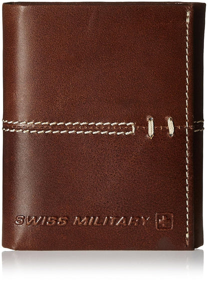 Swiss Military Brown Leather Wallet (LW-18)