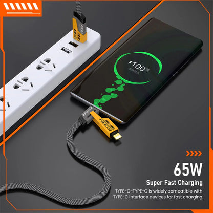 USB C Charging Cable USB C Data Cable 4 in 1 USB C to Light-ing USB C to USB A Cable USB A