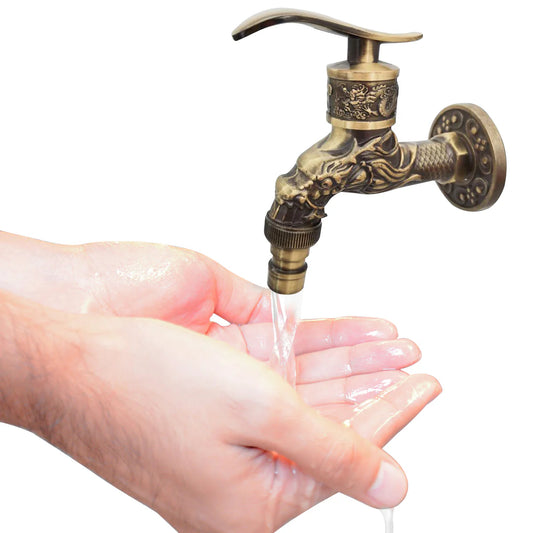 Retro Wash Basin Faucet Bathroom Wall Mount Faucet